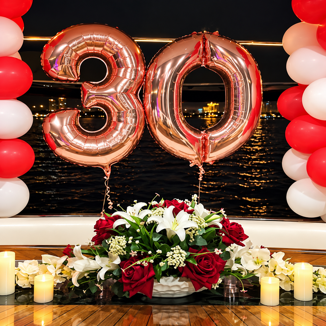 Exemple de décoration pour anniversaire sur yacht – inspiration 3